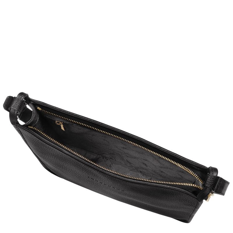 Black Longchamp Le Foulonné M Women's Crossbody Bags | 6289-TNHLQ