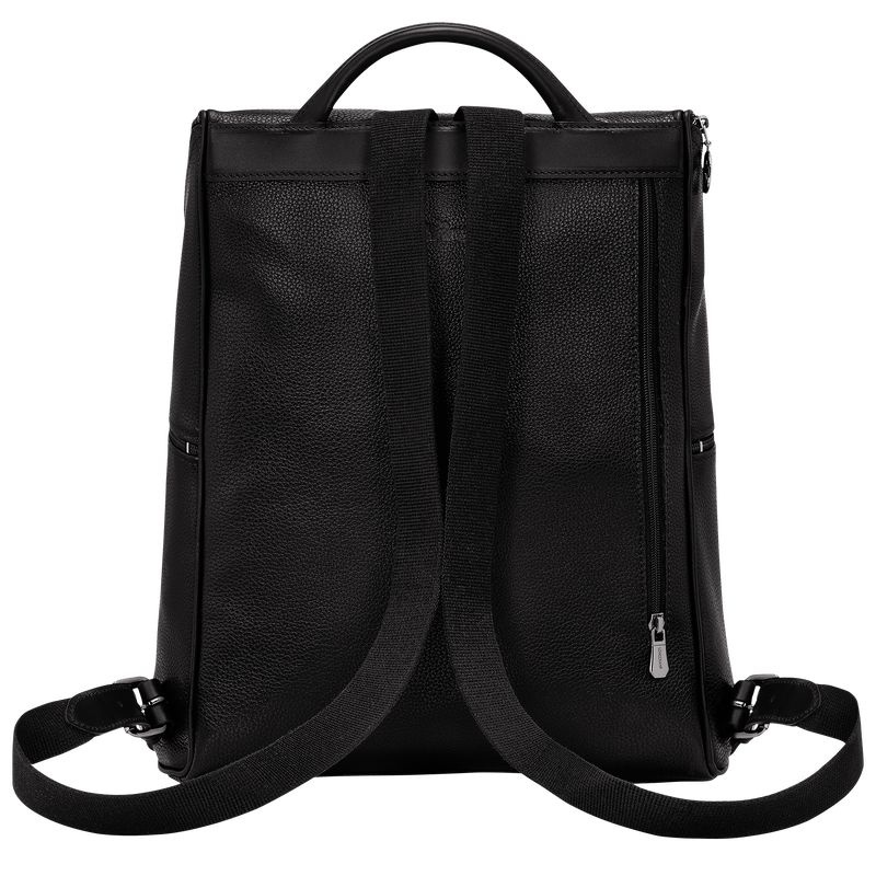 Black Longchamp Le Foulonné Men's Backpacks | 9543-ATSFV