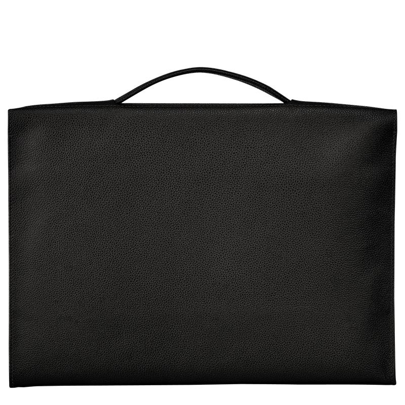 Black Longchamp Le Foulonné S Men's Briefcase | 0783-LWNFX