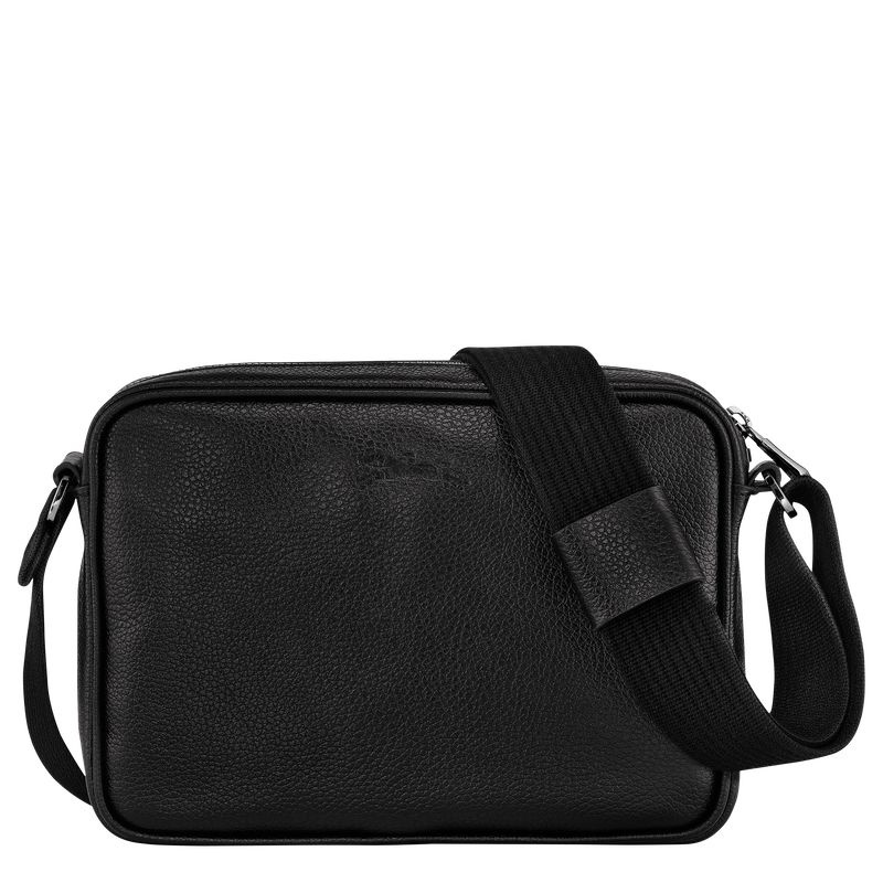 Black Longchamp Le Foulonné S Men's Crossbody Bags | 5412-EAFBJ