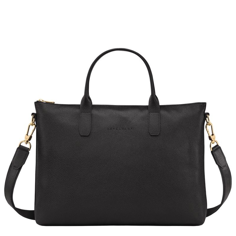 Black Longchamp Le Foulonné S Women\'s Briefcase | 8140-OBAZF