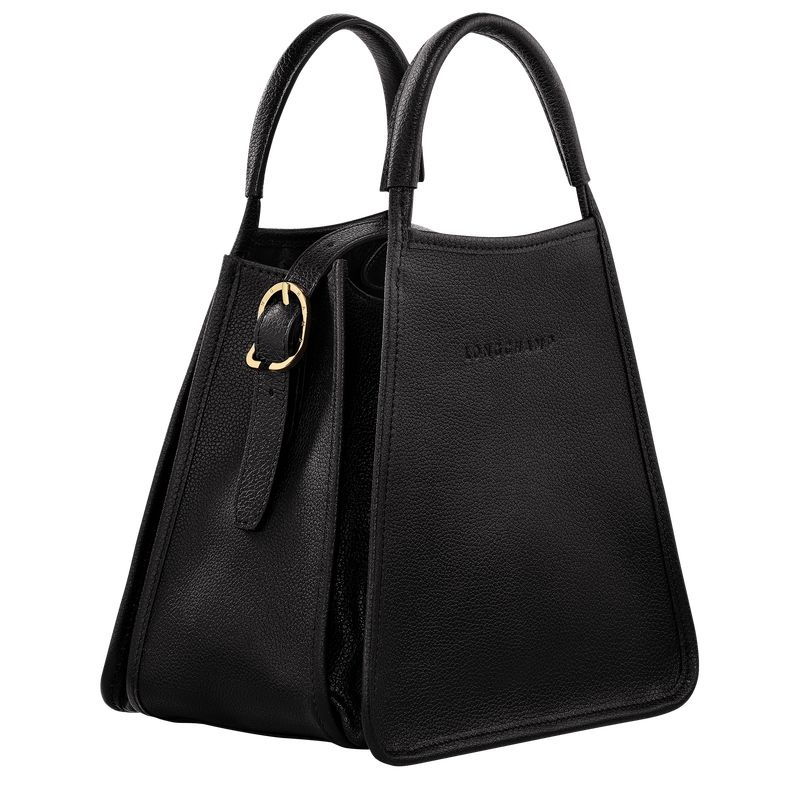 Black Longchamp Le Foulonné S Women's Handbag | 3642-UWOYH