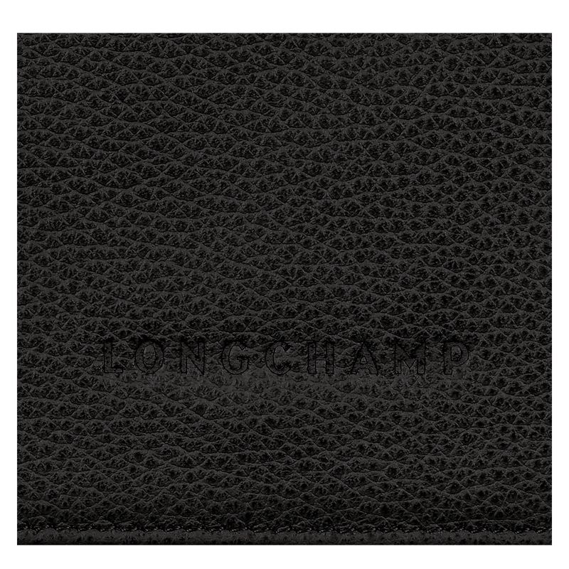 Black Longchamp Le Foulonné Women's Wallet | 3016-OQKHP