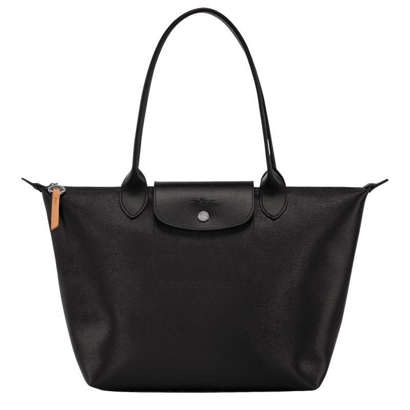 Black Longchamp Le Pliage City M Women\'s Tote Bags | 2510-HJNYK