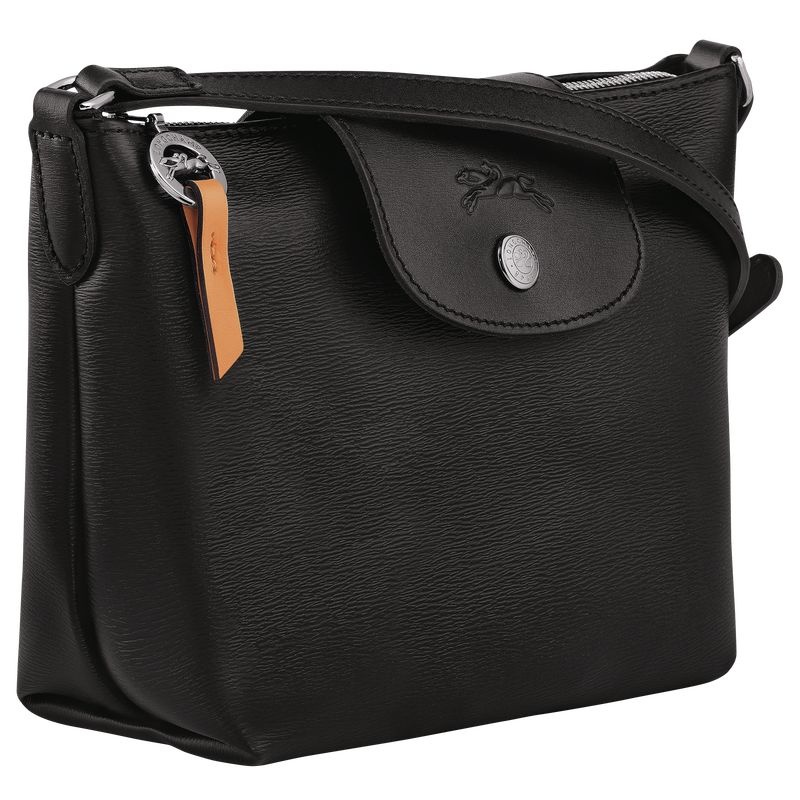 Black Longchamp Le Pliage City XS Women's Crossbody Bags | 9261-UDNHS