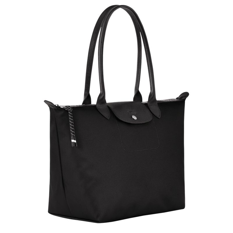 Black Longchamp Le Pliage Energy L Women's Tote Bags | 2903-SRAXH