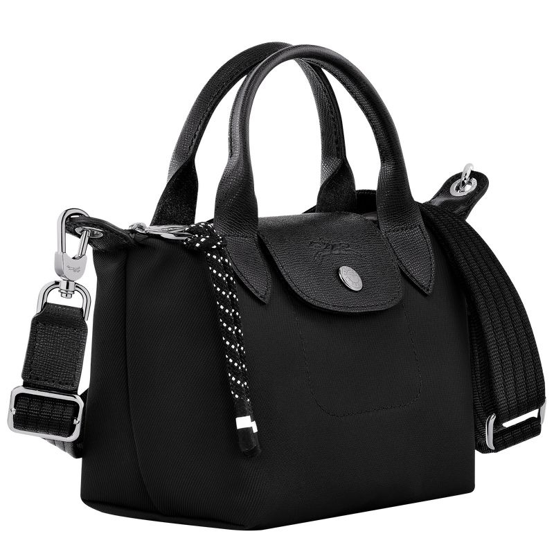 Black Longchamp Le Pliage Energy XS Women's Handbag | 6537-UZRVI