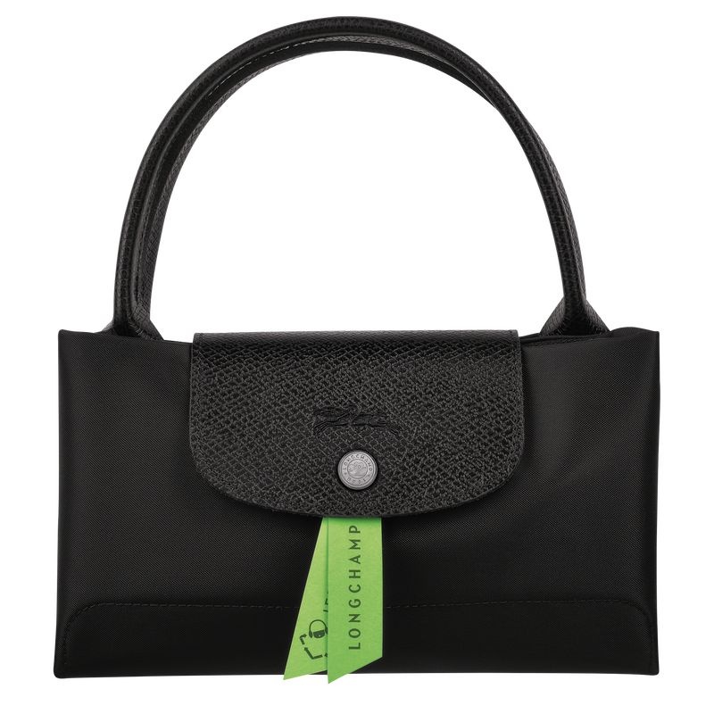 Black Longchamp Le Pliage Green M Women's Handbag | 0761-PWARM