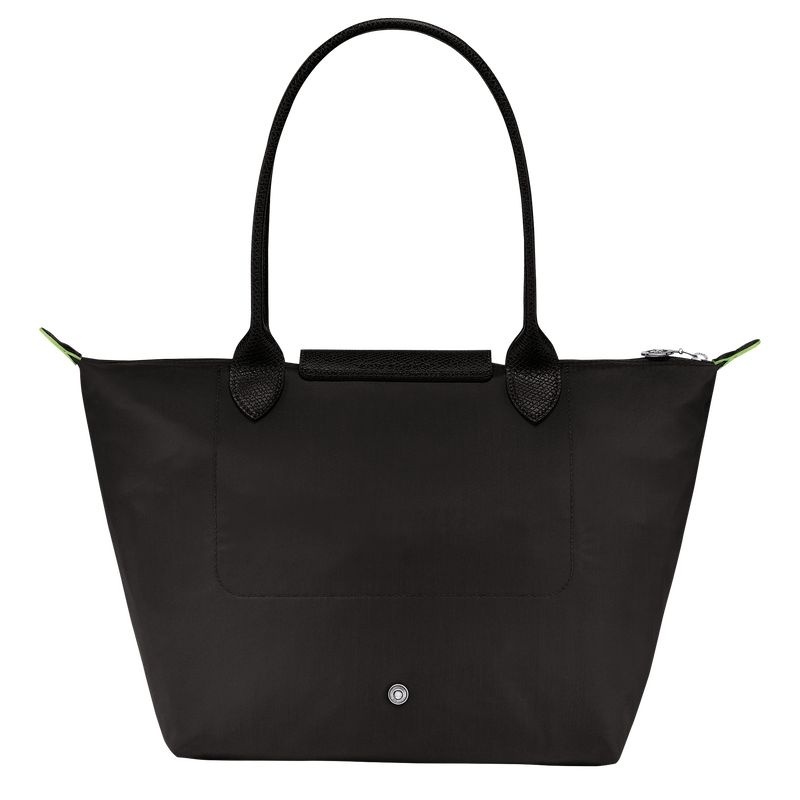 Black Longchamp Le Pliage Green M Women's Tote Bags | 0893-KSENH