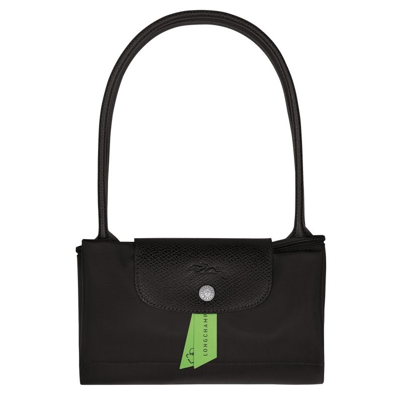 Black Longchamp Le Pliage Green M Women's Tote Bags | 0893-KSENH