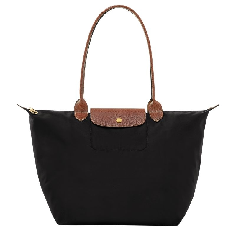 Black Longchamp Le Pliage Original L Women\'s Tote Bags | 9342-JSTEW