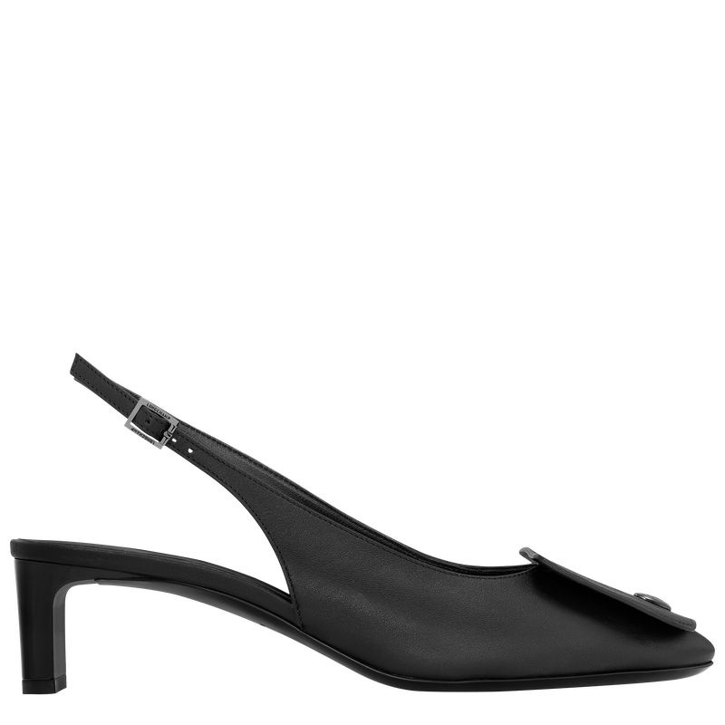 Black Longchamp Le Pliage Xtra Slingback Women\'s pumps | 6473-TZNLO