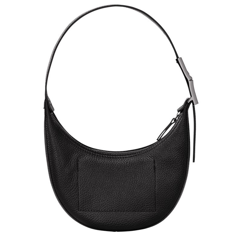 Black Longchamp Roseau Essential S Women's Hobo Bag | 5860-HAEPL