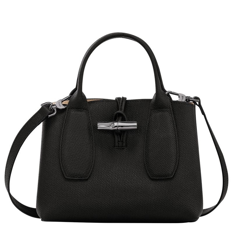 Black Longchamp Roseau S Women\'s Handbag | 9281-NOHQA