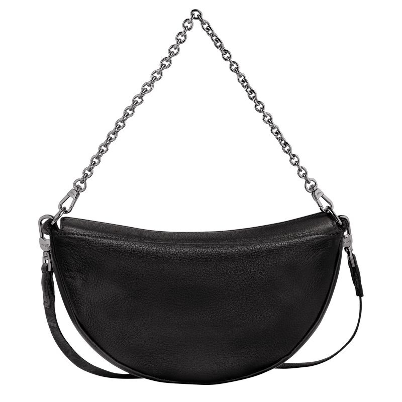 Black Longchamp Smile S Women's Shoulder Bags | 7809-YEGXS