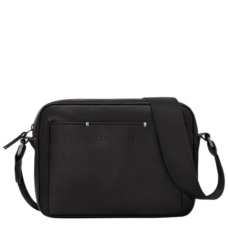 Black Longchamp sur Seine Men\'s Crossbody Bags | 8132-QBPHU