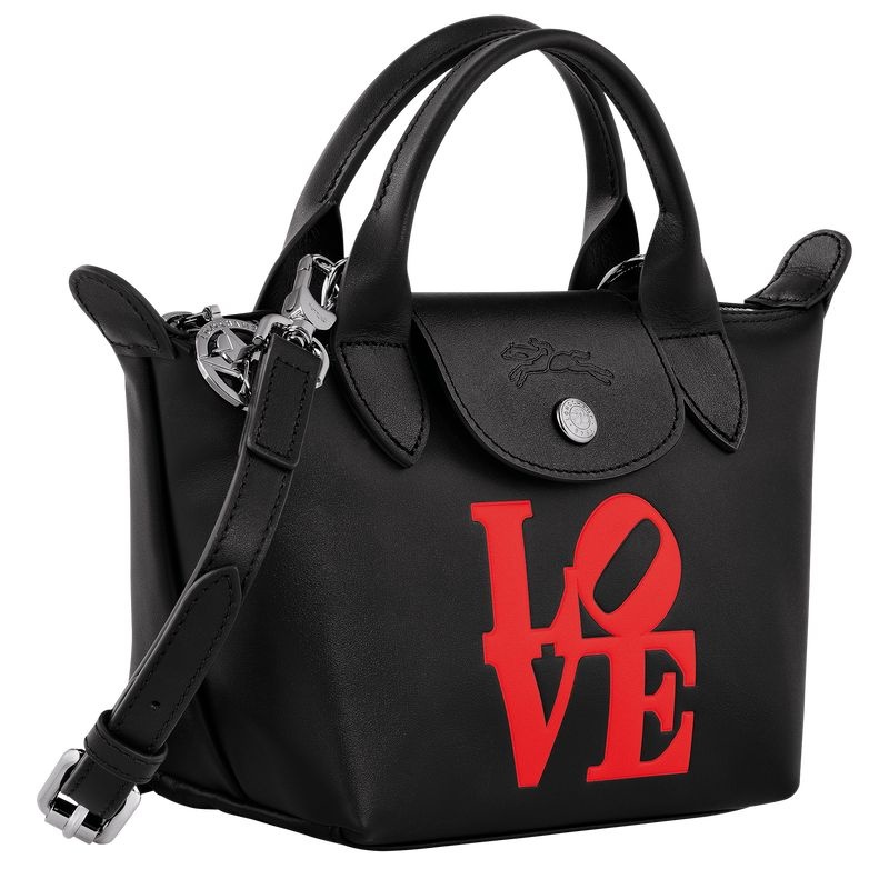 Black Longchamp x Robert Indiana XS Women's Handbag | 9135-QLATK