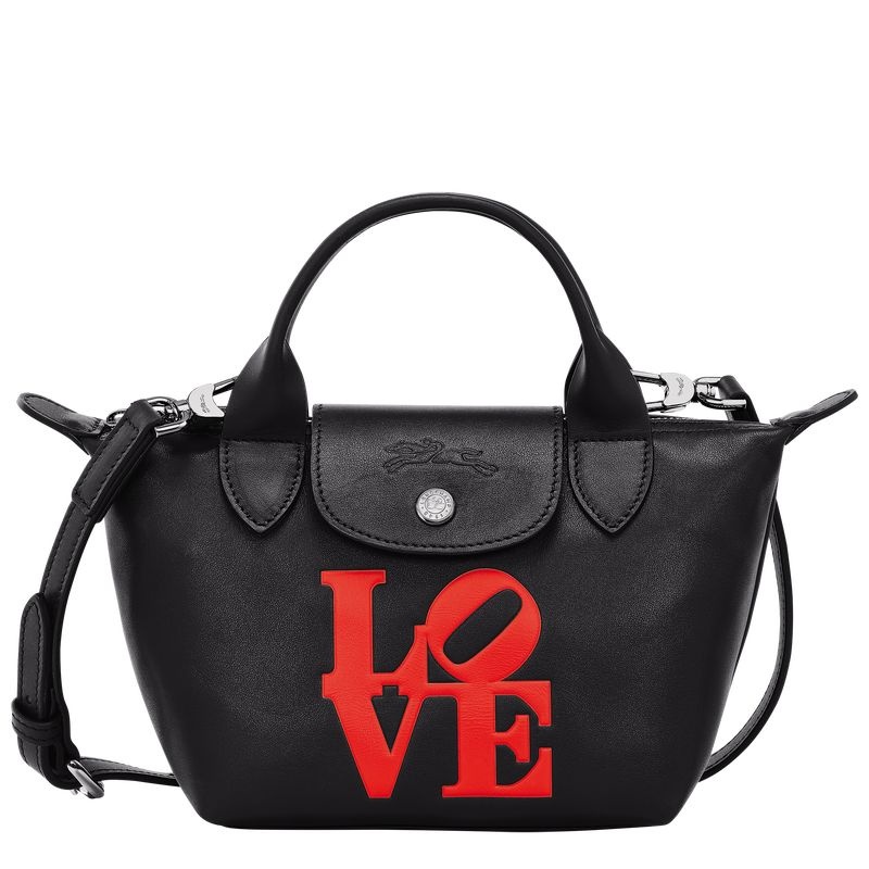 Black Longchamp x Robert Indiana XS Women\'s Handbag | 9135-QLATK