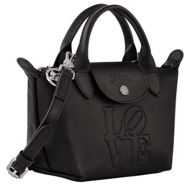 Black Longchamp x Robert Indiana XS Women's Handbag | 5724-CQTHO