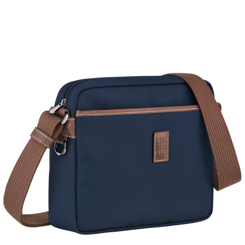 Blue Longchamp Boxford M Men's Crossbody Bags | 8734-BIRCJ