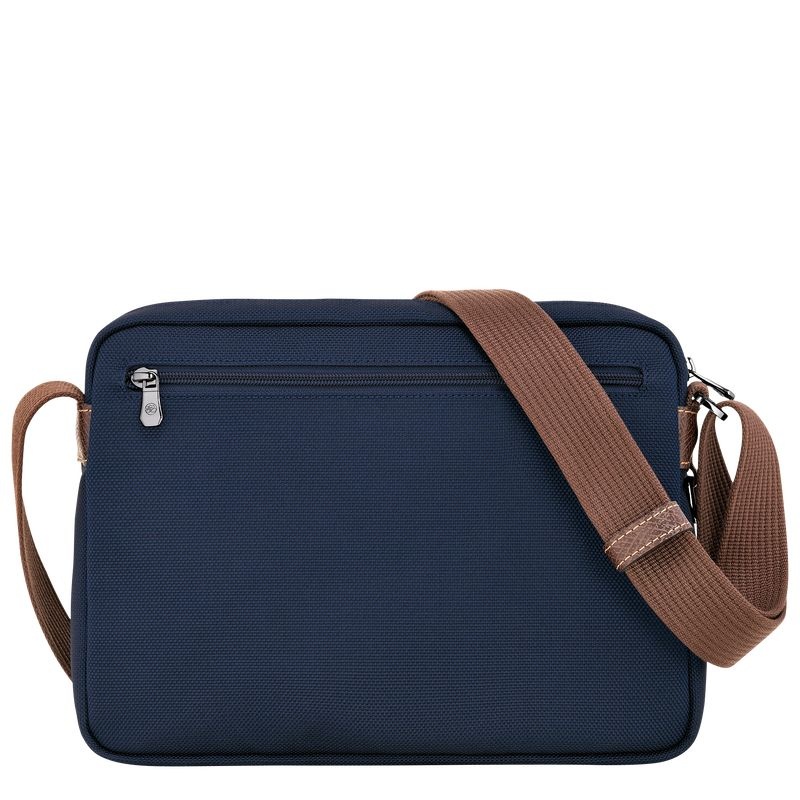 Blue Longchamp Boxford M Men's Crossbody Bags | 8734-BIRCJ