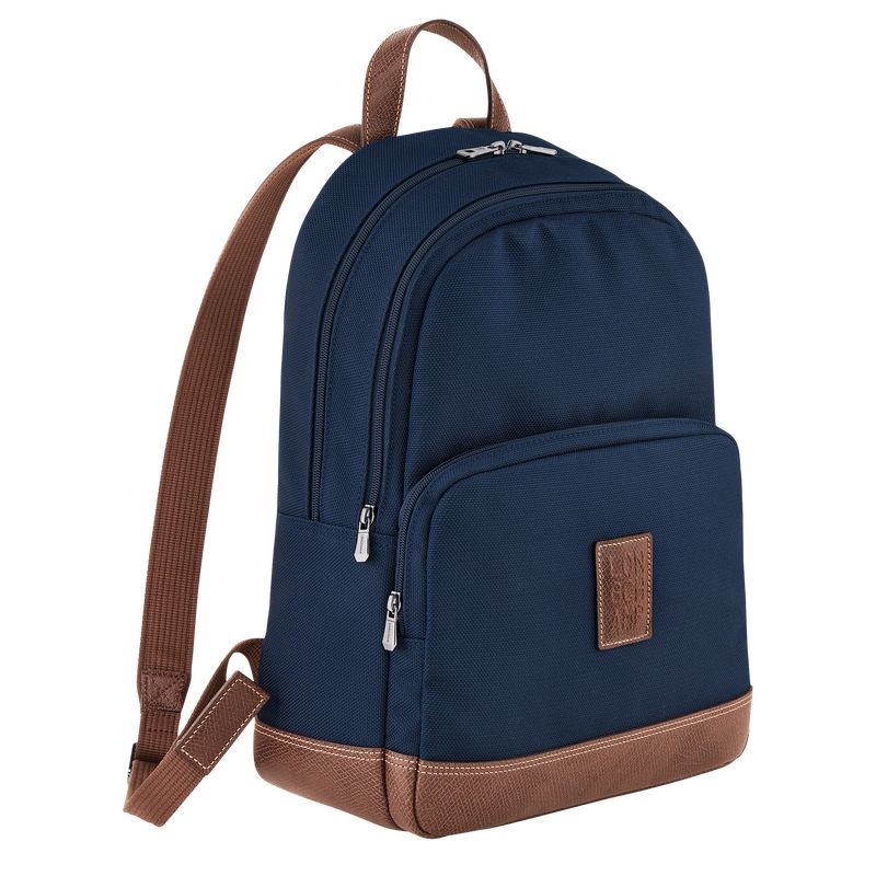 Blue Longchamp Boxford Men's Backpacks | 2168-BLHUX