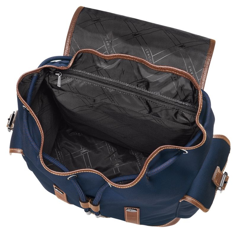 Blue Longchamp Boxford Men's Backpacks | 8265-XTPFS