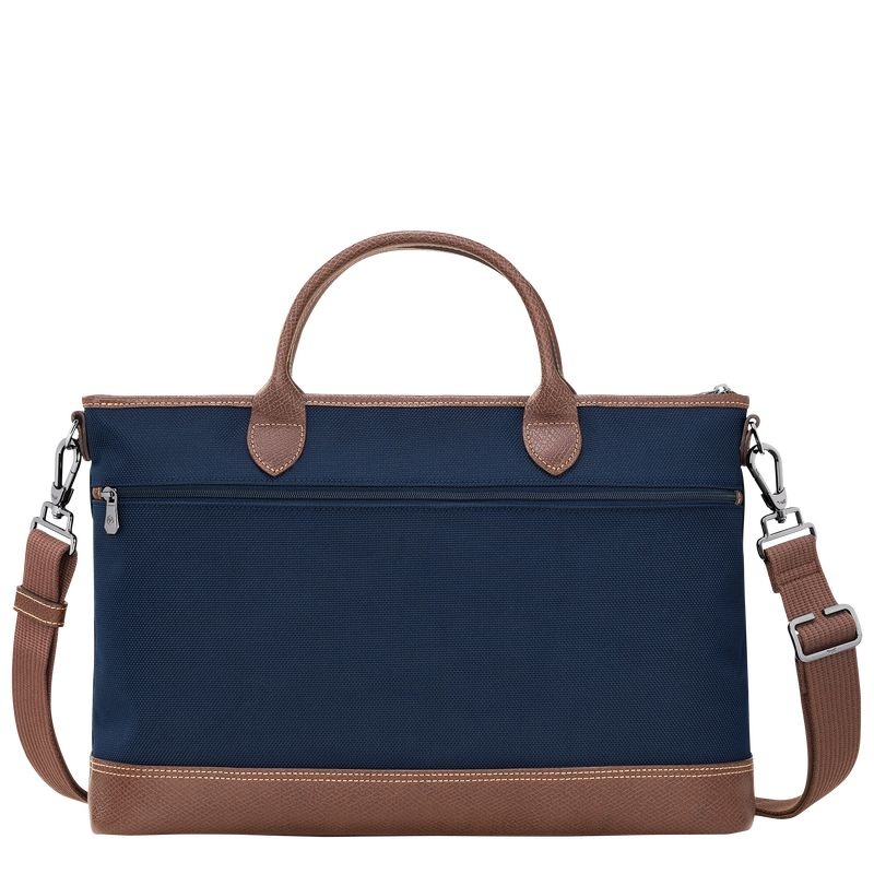 Blue Longchamp Boxford S Men's Briefcase | 1869-UAKEH