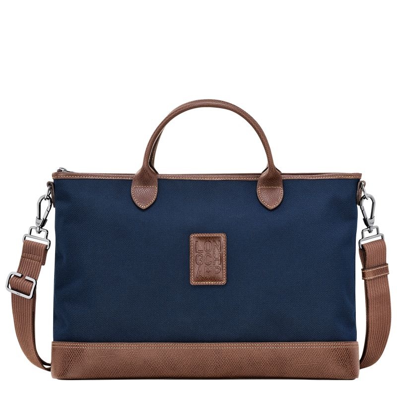 Blue Longchamp Boxford S Men\'s Briefcase | 1869-UAKEH