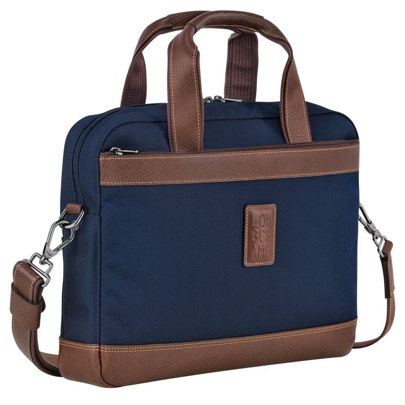 Blue Longchamp Boxford S Men's Briefcase | 4285-IMQAW