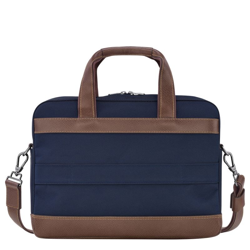 Blue Longchamp Boxford S Men's Briefcase | 4285-IMQAW