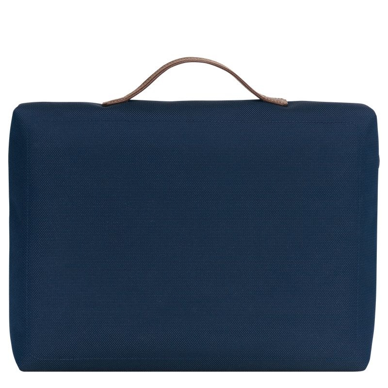 Blue Longchamp Boxford S Men's Briefcase | 3567-ZRTGS