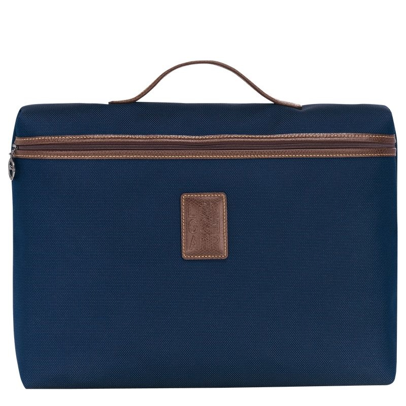 Blue Longchamp Boxford S Men\'s Briefcase | 3567-ZRTGS