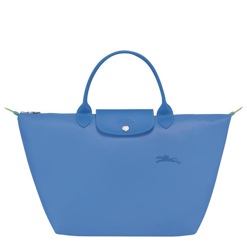 Blue Longchamp Le Pliage Green M Women\'s Handbag | 9572-ACYTP