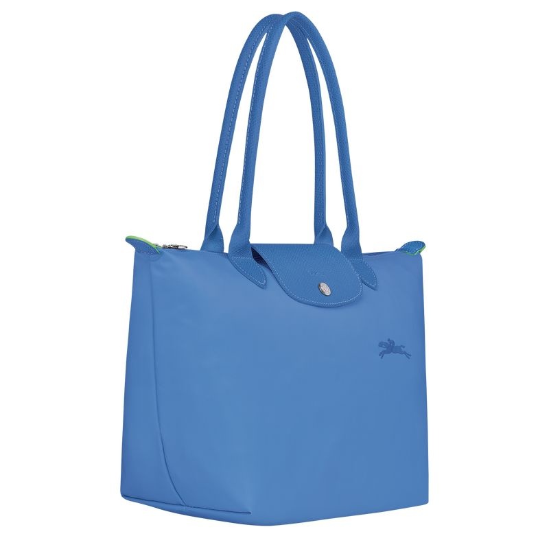 Blue Longchamp Le Pliage Green M Women's Tote Bags | 0341-GJEHT