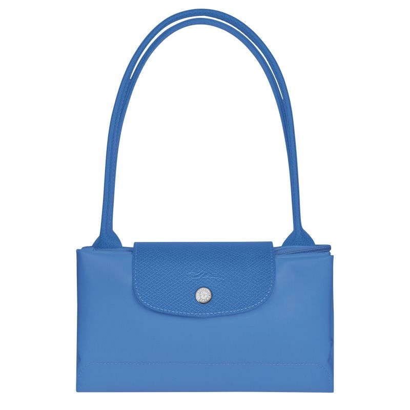 Blue Longchamp Le Pliage Green M Women's Tote Bags | 0341-GJEHT