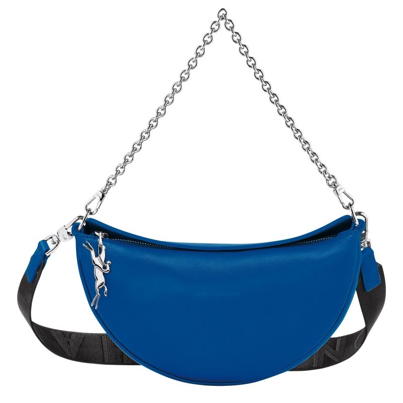 Blue Longchamp Smile S Women\'s Shoulder Bags | 7489-QPMHI