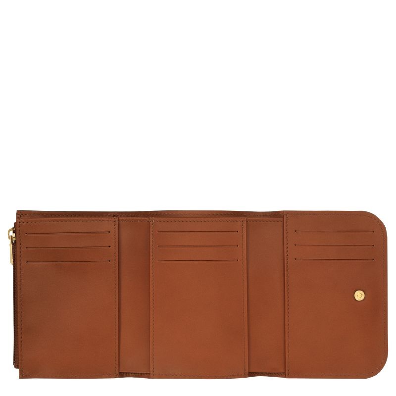 Brown Longchamp Box-Trot Women's Wallet | 1856-MJCEX