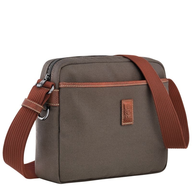 Brown Longchamp Boxford M Men's Crossbody Bags | 8725-CQTGZ