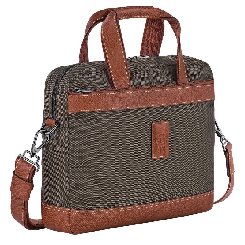 Brown Longchamp Boxford S Men's Briefcase | 2839-RWIYL