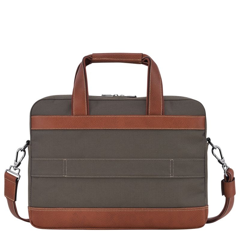 Brown Longchamp Boxford S Men's Briefcase | 2839-RWIYL