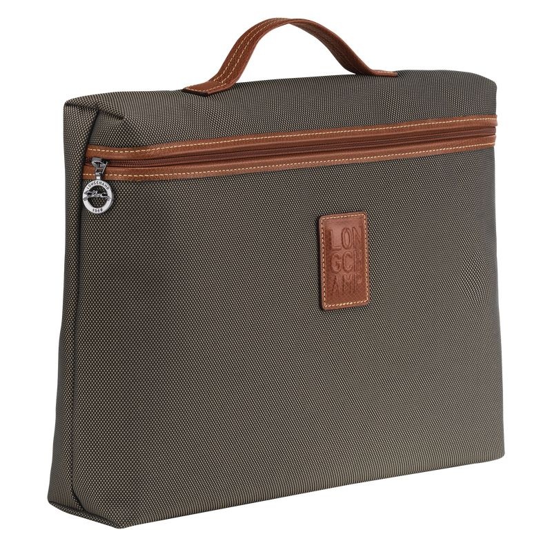 Brown Longchamp Boxford S Men's Briefcase | 7981-RHBWN