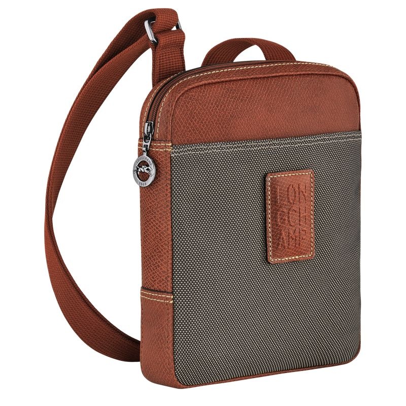 Brown Longchamp Boxford XS Men's Crossbody Bags | 7396-YLFHE