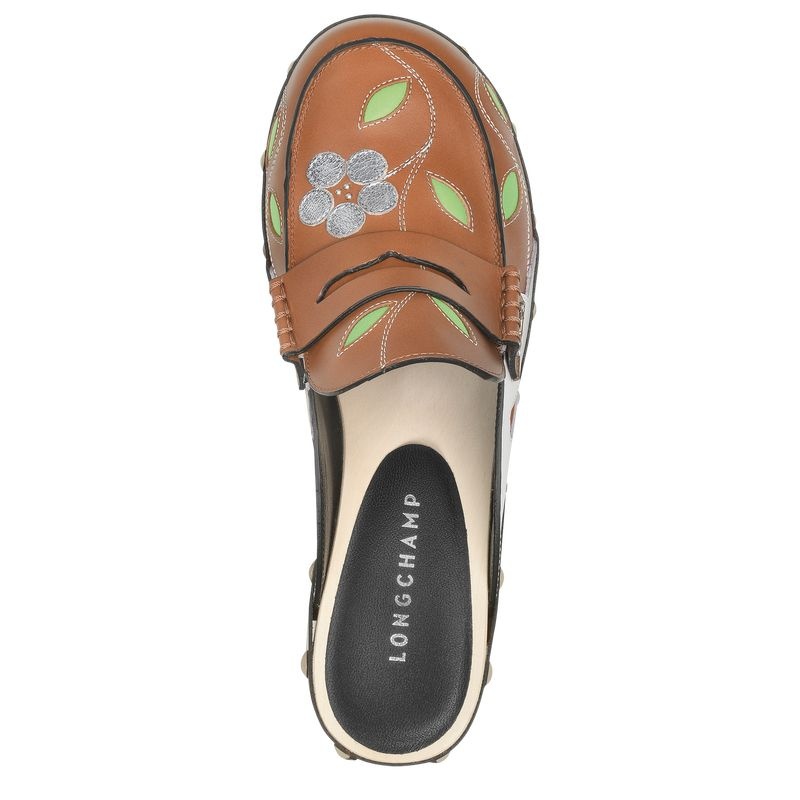 Brown Longchamp La Cigale Women's Clogs | 8750-PVZCL