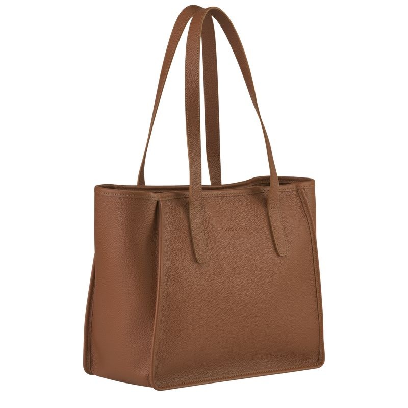 Brown Longchamp Le Foulonné L Women's Tote Bags | 6320-GUHRS