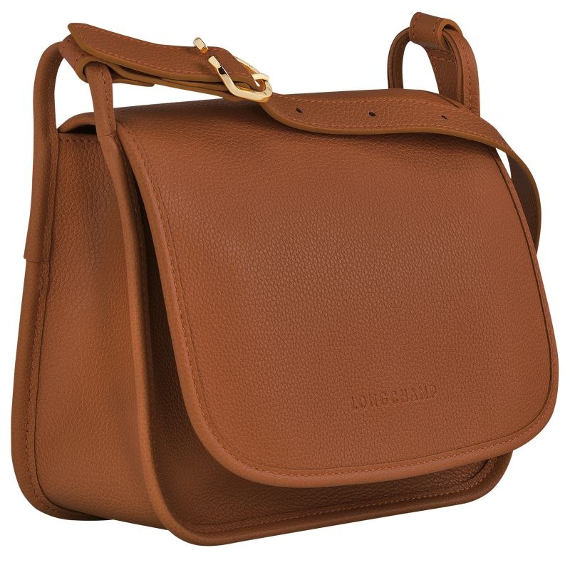 Brown Longchamp Le Foulonné M Women's Crossbody Bags | 6123-PVSWR