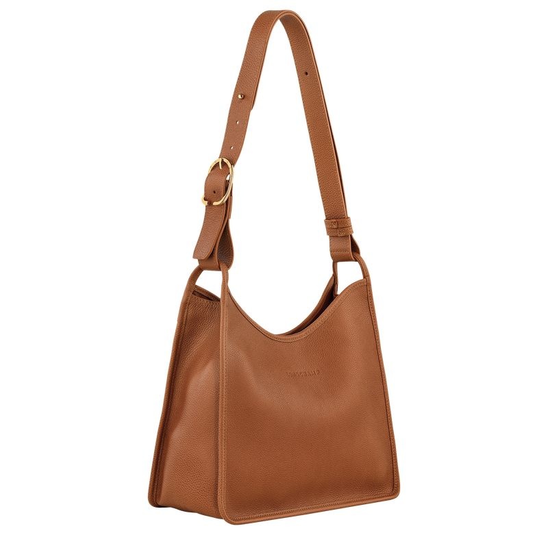 Brown Longchamp Le Foulonné M Women's Hobo Bag | 7469-YWRZI