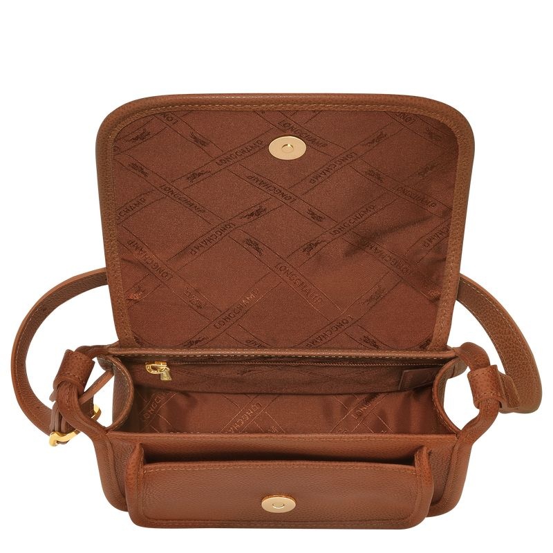 Brown Longchamp Le Foulonné S Women's Crossbody Bags | 1963-OKUEN