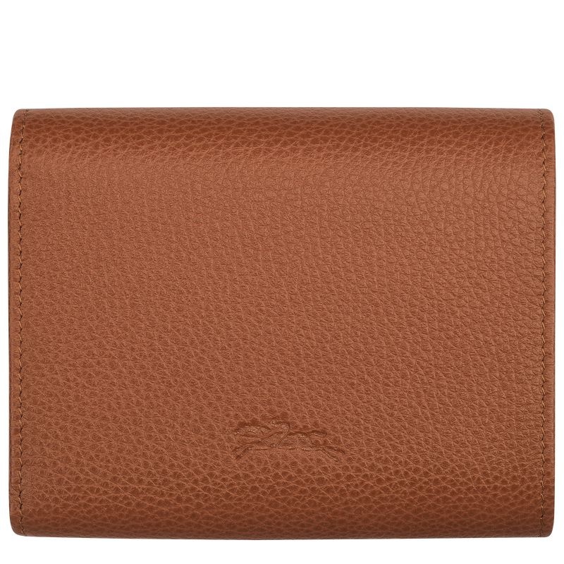 Brown Longchamp Le Foulonné Women's Wallet | 8296-VZRMF