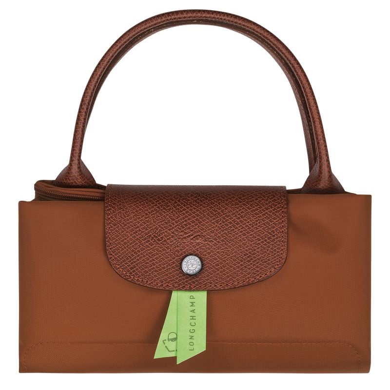 Brown Longchamp Le Pliage Green M Women's Handbag | 4368-CYAVE